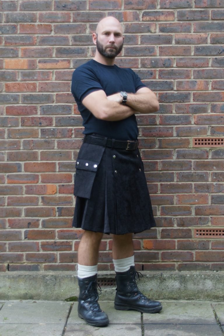 Black Damask Kilt – Modern Kilts For Sale