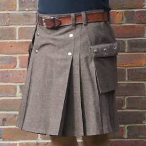 Brown Wool Mix with Dashing Tweed Kilt