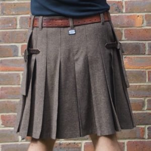 Brown Wool Mix with Dashing Tweed Kilt