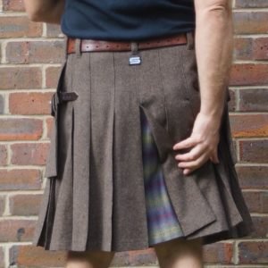 Brown Wool Mix with Dashing Tweed Kilt