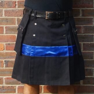 Police thin blue line kilt