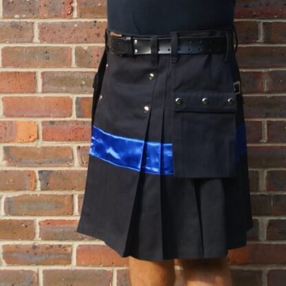 Police thin blue line kilt