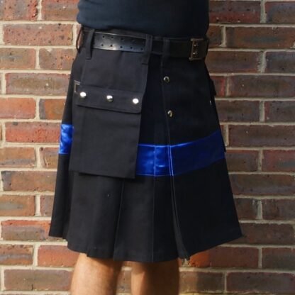 Police thin blue line kilt