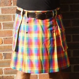 Rainbow checked kilt