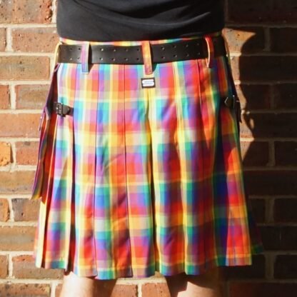 Rainbow checked kilt