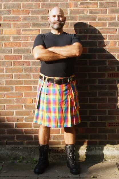 Rainbow checked kilt